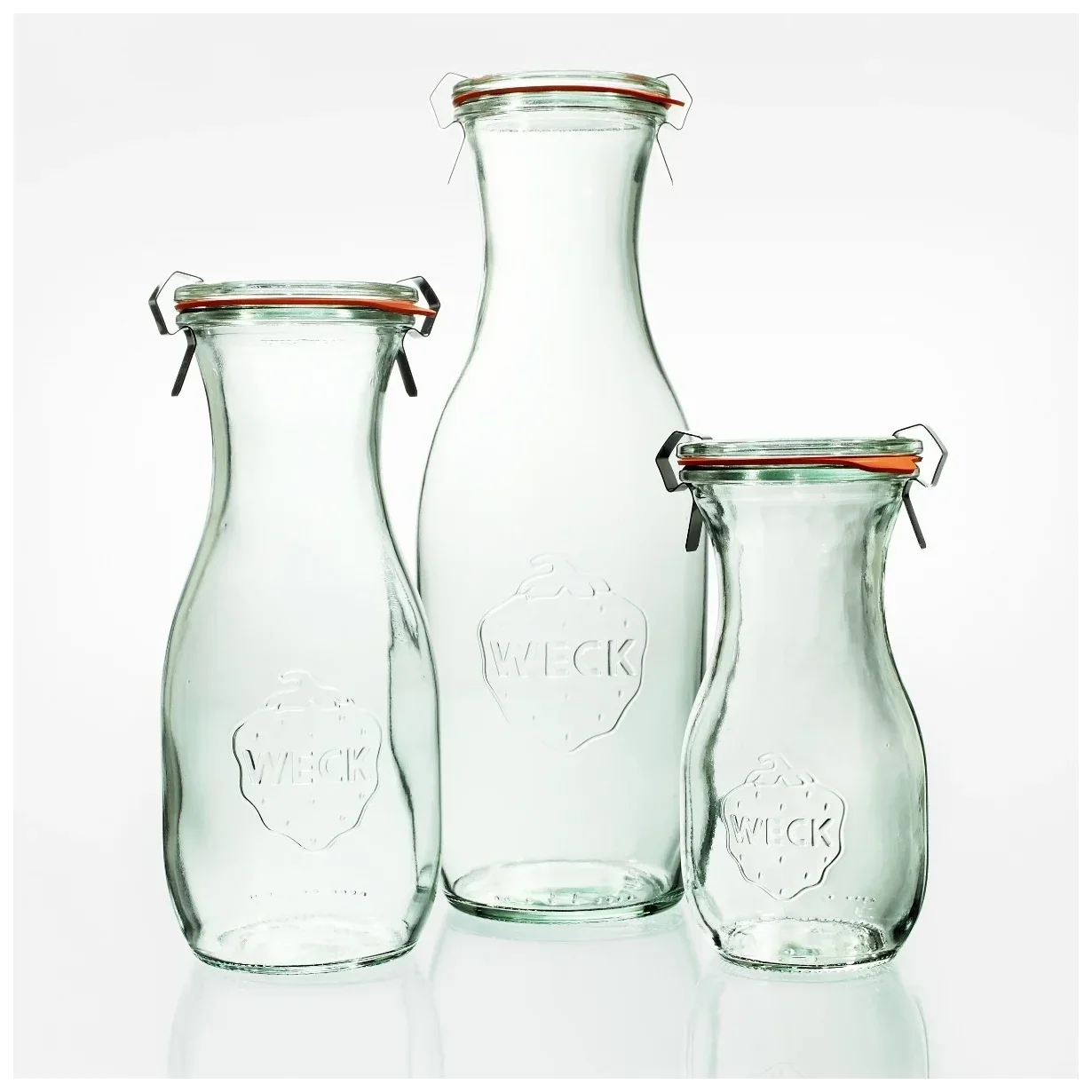 Butelka SAFTFLASCHE z pokrywką 530 ml op. 6 szt. / WECK
