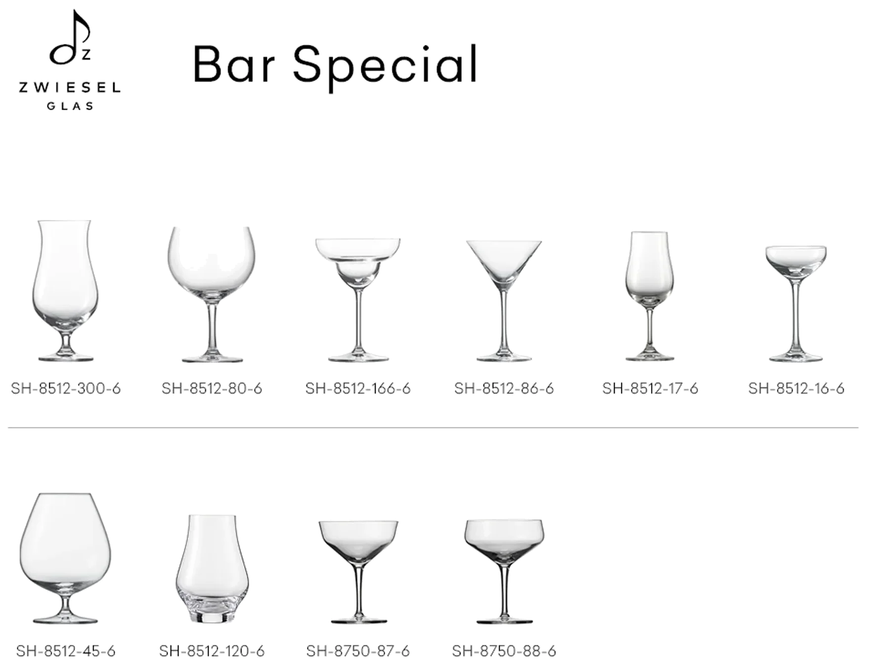 BAR SPECIAL Kieliszek do koniaku 774 ml, kpl. 6 szt. / SCHOTT ZWIESEL