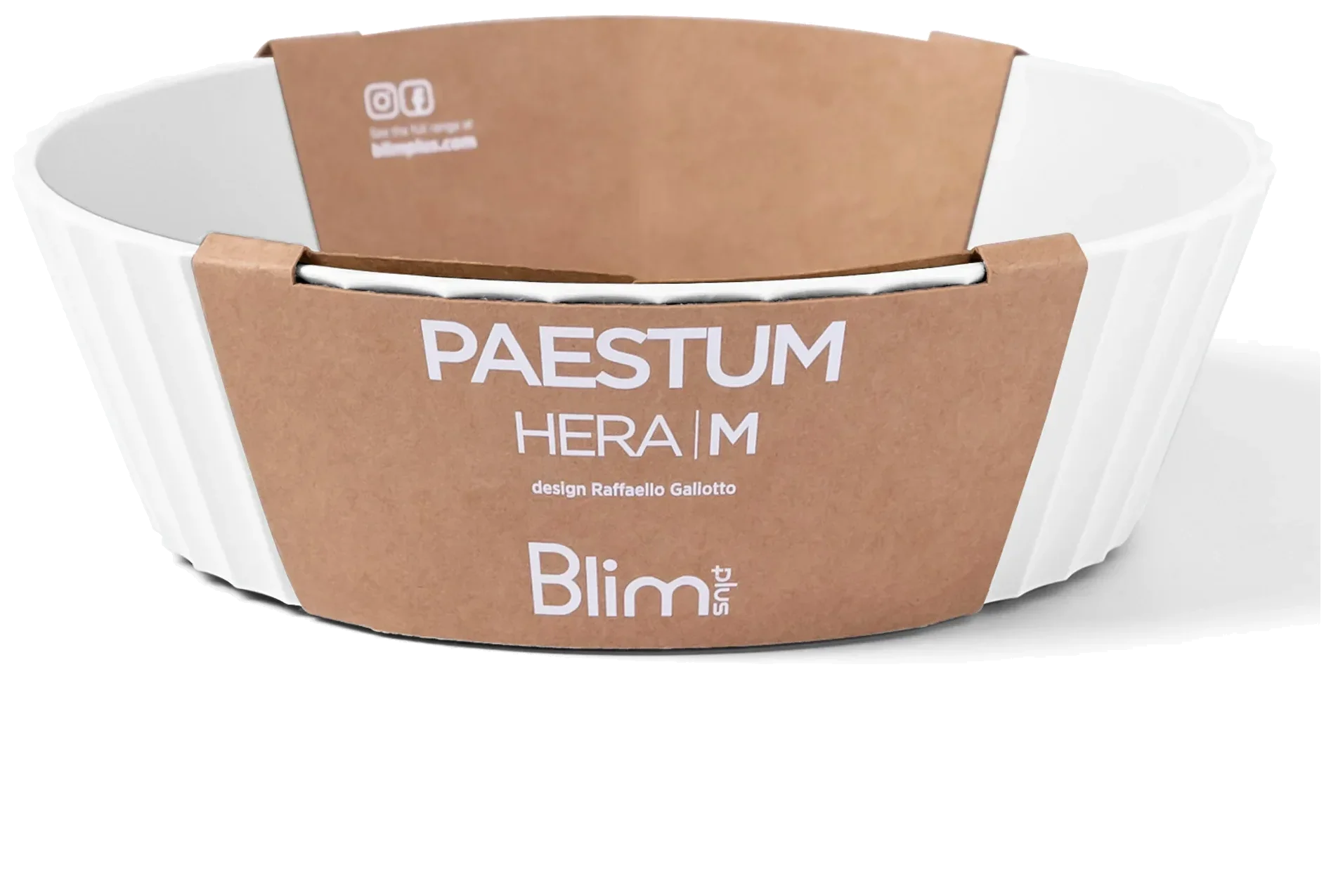 HERA Misa 20 cm krystaliczny biały / BLIM PLUS