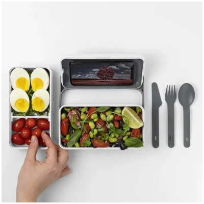 BAULETTO Lunchbox wysoki krystaliczny biały / BLIM PLUS