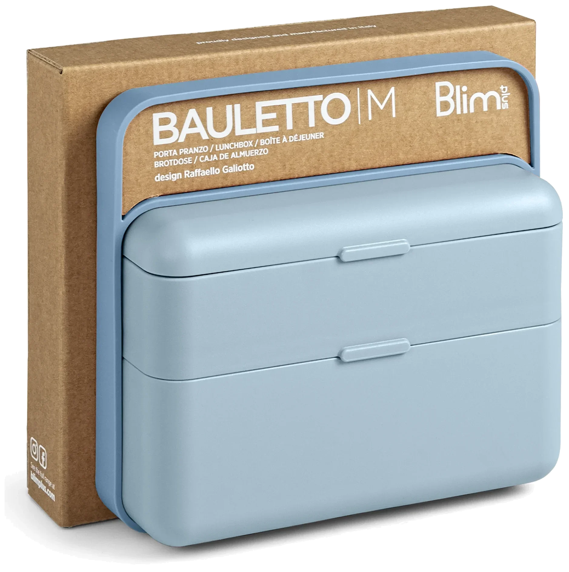 BAULETTO Lunchbox wysoki jasny oceaniczny / BLIM PLUS
