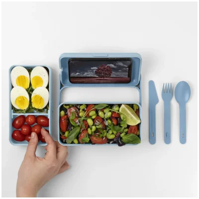 BAULETTO Lunchbox wysoki jasny oceaniczny / BLIM PLUS