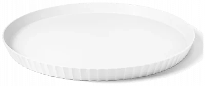 ATENA Półmisek okrągły 40 cm krystaliczny biały / BLIM PLUS