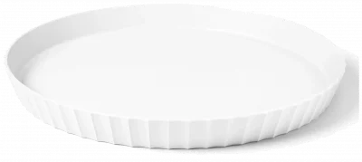 ATENA Półmisek okrągły 30 cm krystaliczny biały / BLIM PLUS