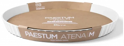 ATENA Półmisek okrągły 30 cm krystaliczny biały / BLIM PLUS