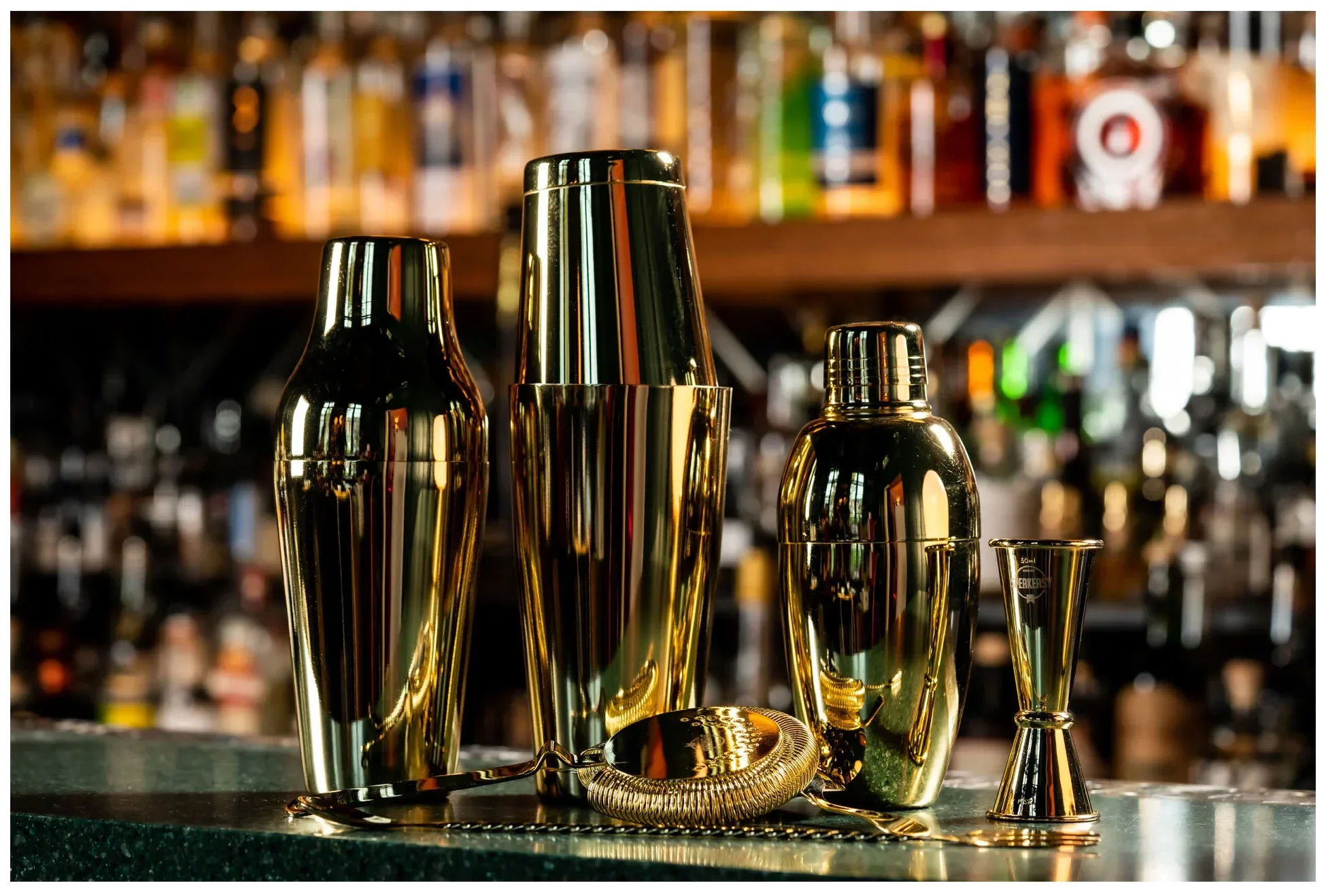 Shaker bostoński złoty  / BAR PROFESSIONAL