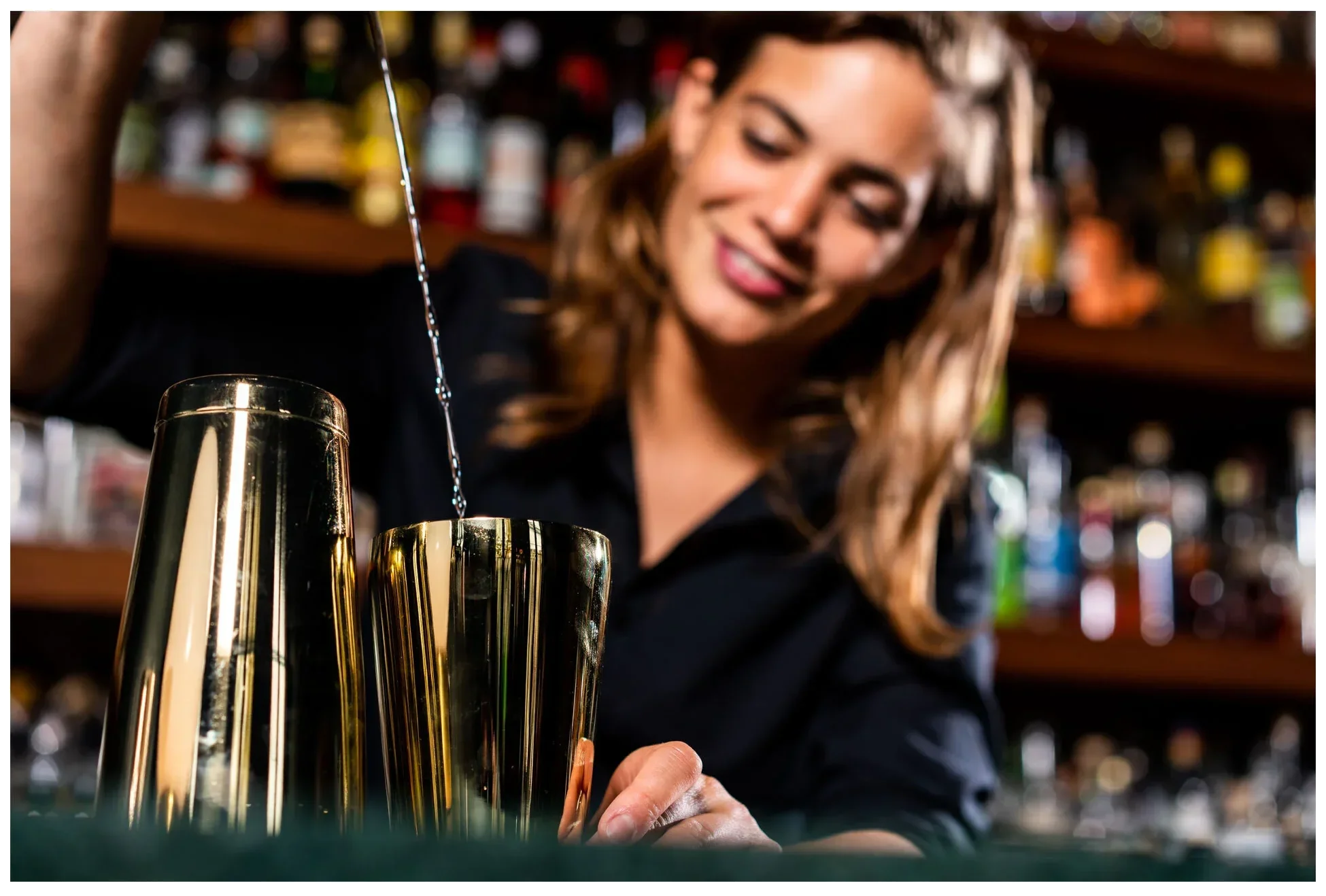 Shaker bostoński złoty  / BAR PROFESSIONAL