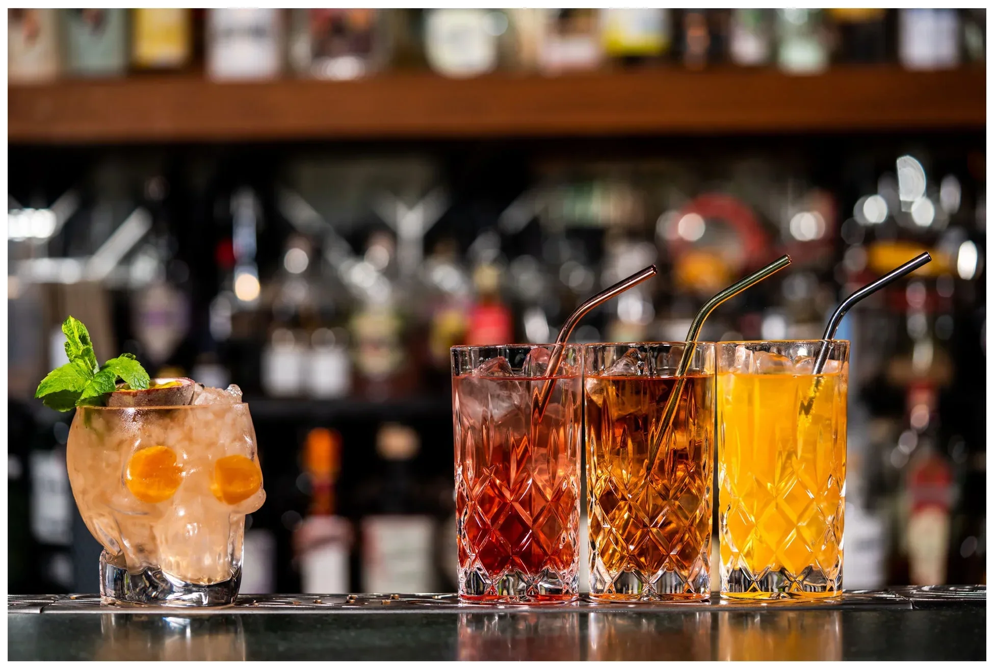 Rurki stalowe (kpl. 4 szt)  / BAR PROFESSIONAL
