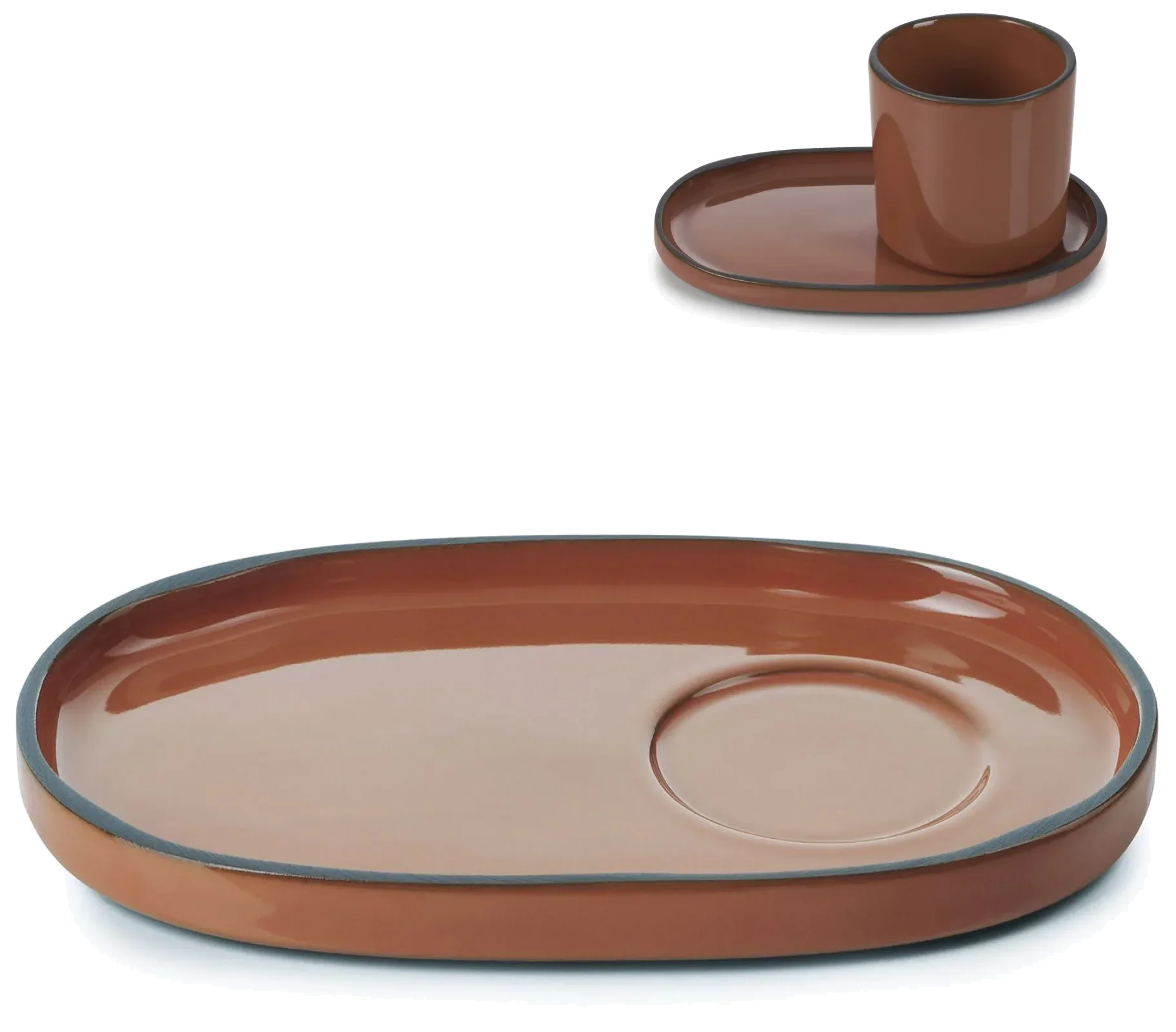 CARACTERE Spodek 13 x 8 cm Cynamon / REVOL