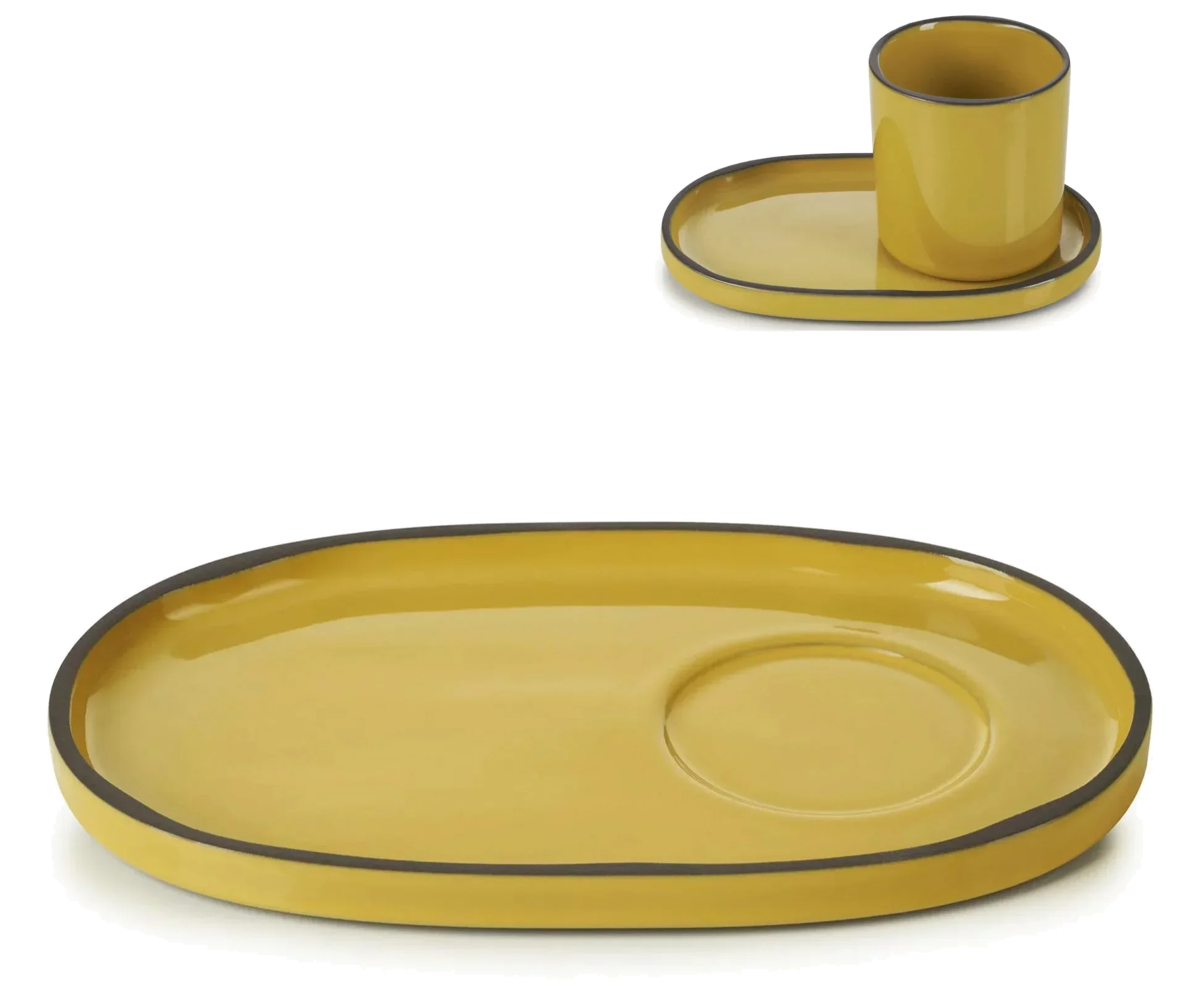 CARACTERE Spodek 13 x 8 cm Kurkuma / REVOL