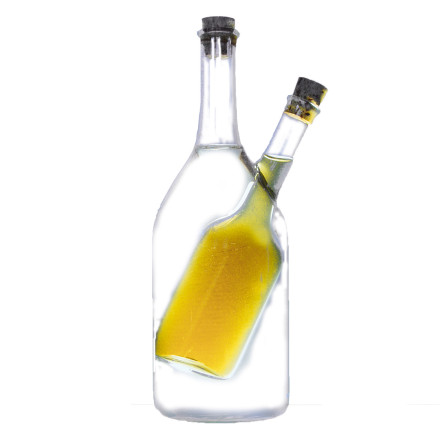Butelka na ocet olej oliwę 200 ml wys. 19,5 cm