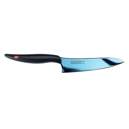 TITANIUM Nóż japoński szefa kuchni dł. 13 cm niebieski / KASUMI