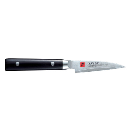 DAMASCUS Nóż japoński do carvingu / oczkowania dł. 8 cm ze stali damasceńskiej/ KASUMI
