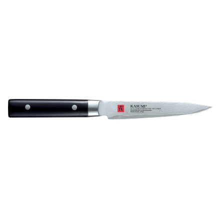 DAMASCUS Nóż japoński uniwersalny krótki dł. 12 cm ze stali damasceńskiej / KASUMI