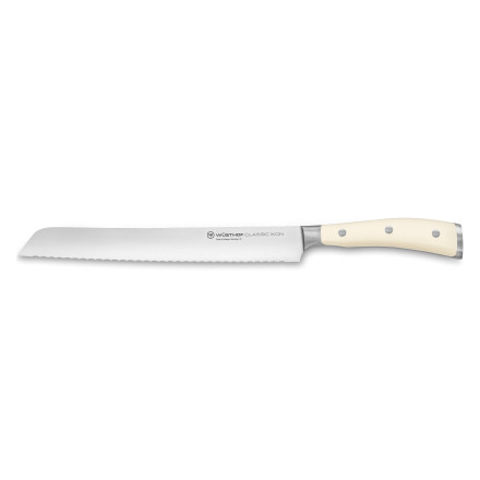 CLASSIC IKON CREME Nóż do chleba z podwójnie ząbkowanym ostrzem 23 cm / WÜSTHOF