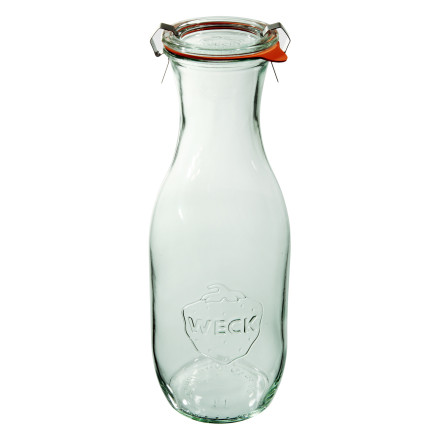 Butelka SAFTFLASCHE z pokrywką, uszczelką i 2 zapinkami 1062 ml op. 6 szt. / WECK