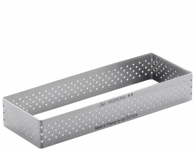 Rant prostokątny perforowany 12 x 4 cm / DE BUYER