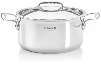 AFFINITY Garnek wysoki z pokrywą 20 cm / DE BUYER