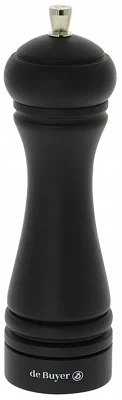 JAVA Młynek do soli 18 cm czarny matowy / DE BUYER