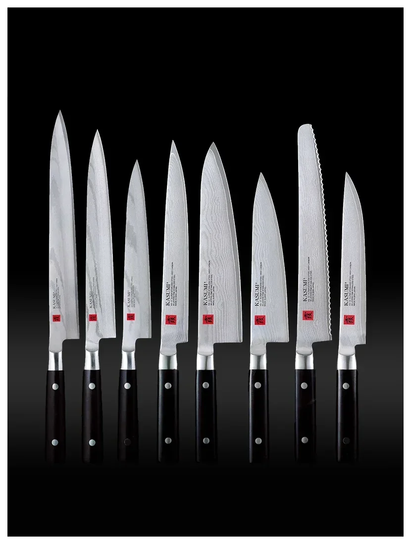 DAMASCUS Nóż japoński do trybowania 14 cm ze stali damasceńskiej / KASUMI