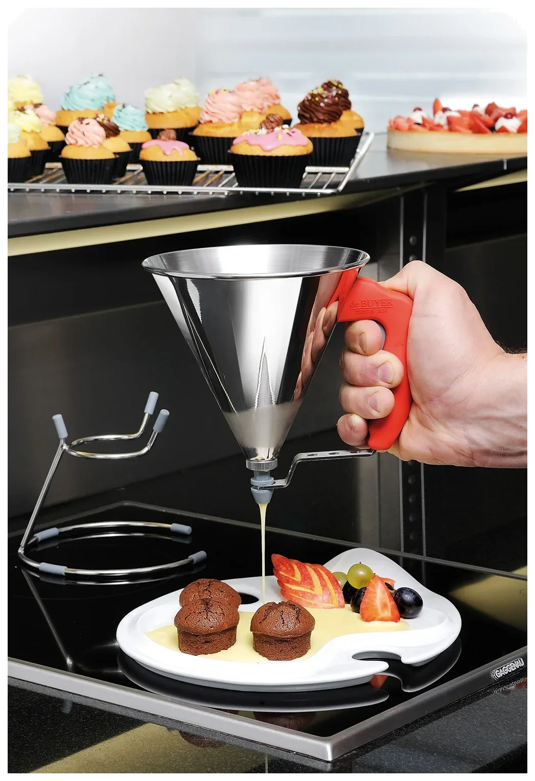 MOUL'FLEX Mata silikonowa do ciastek muffinów / DE BUYER