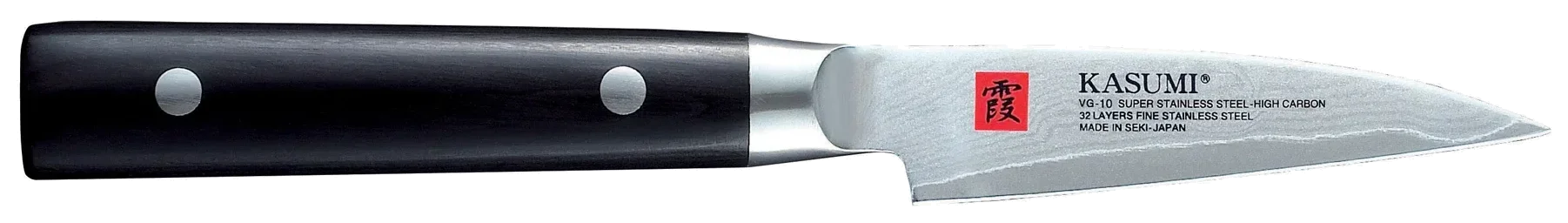 DAMASCUS Nóż japoński do carvingu / oczkowania 8 cm ze stali damasceńskiej/ KASUMI