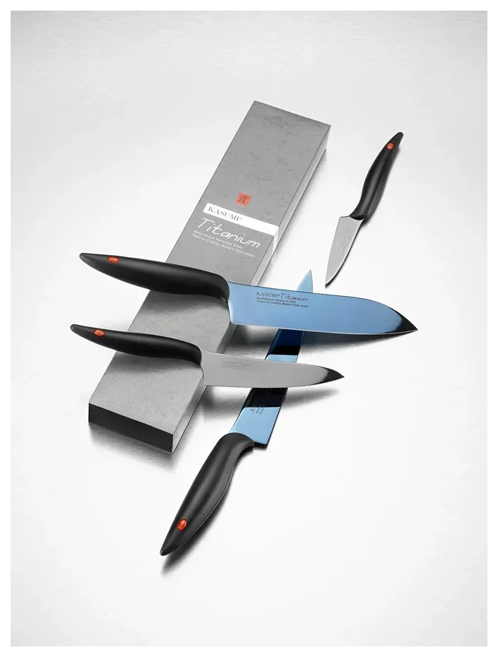 TITANIUM Nóż japoński szefa kuchni 13 cm / KASUMI