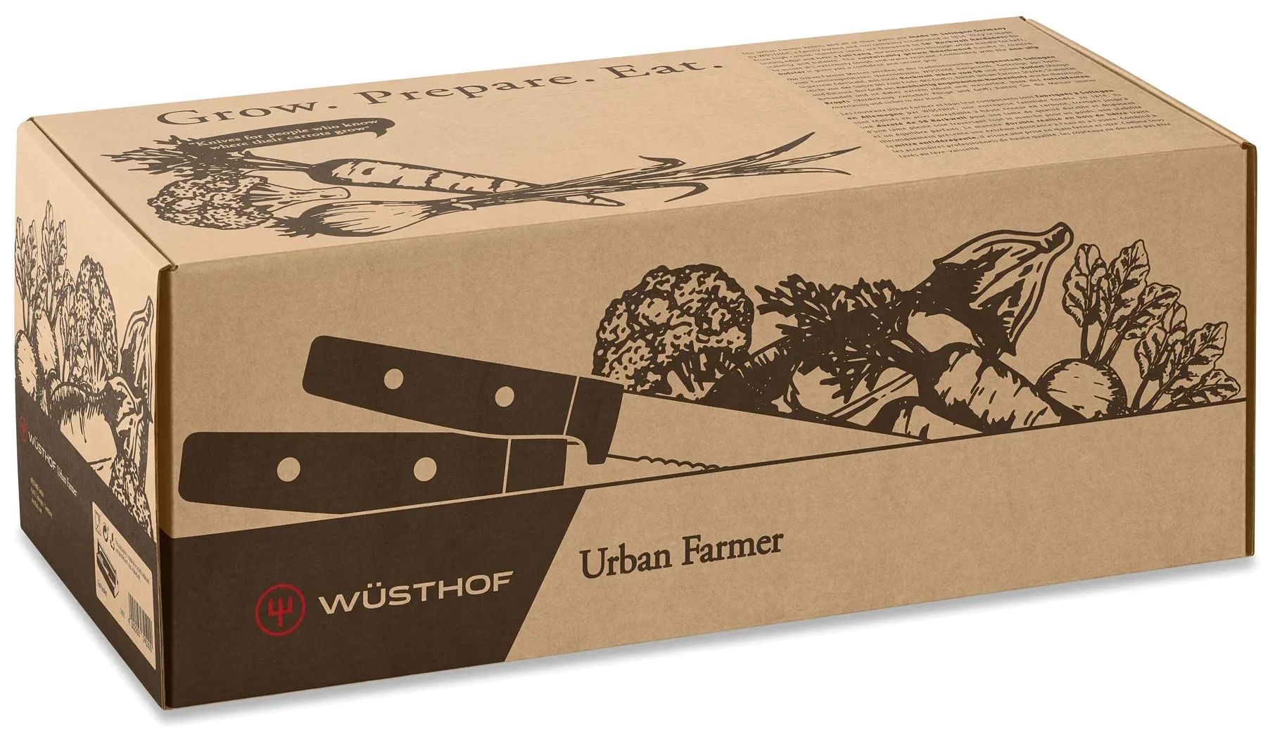 URBAN FARMER Skrzynka z zestawem noży / WÜSTHOF
