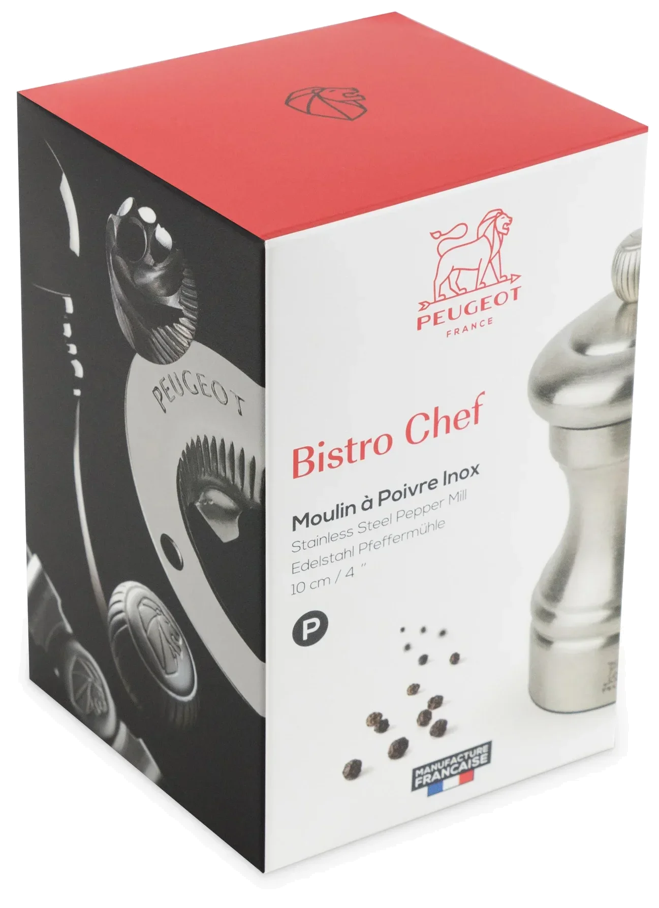 BISTRO CHEF Młynek do pieprzu 10 cm stalowy / PEUGEOT