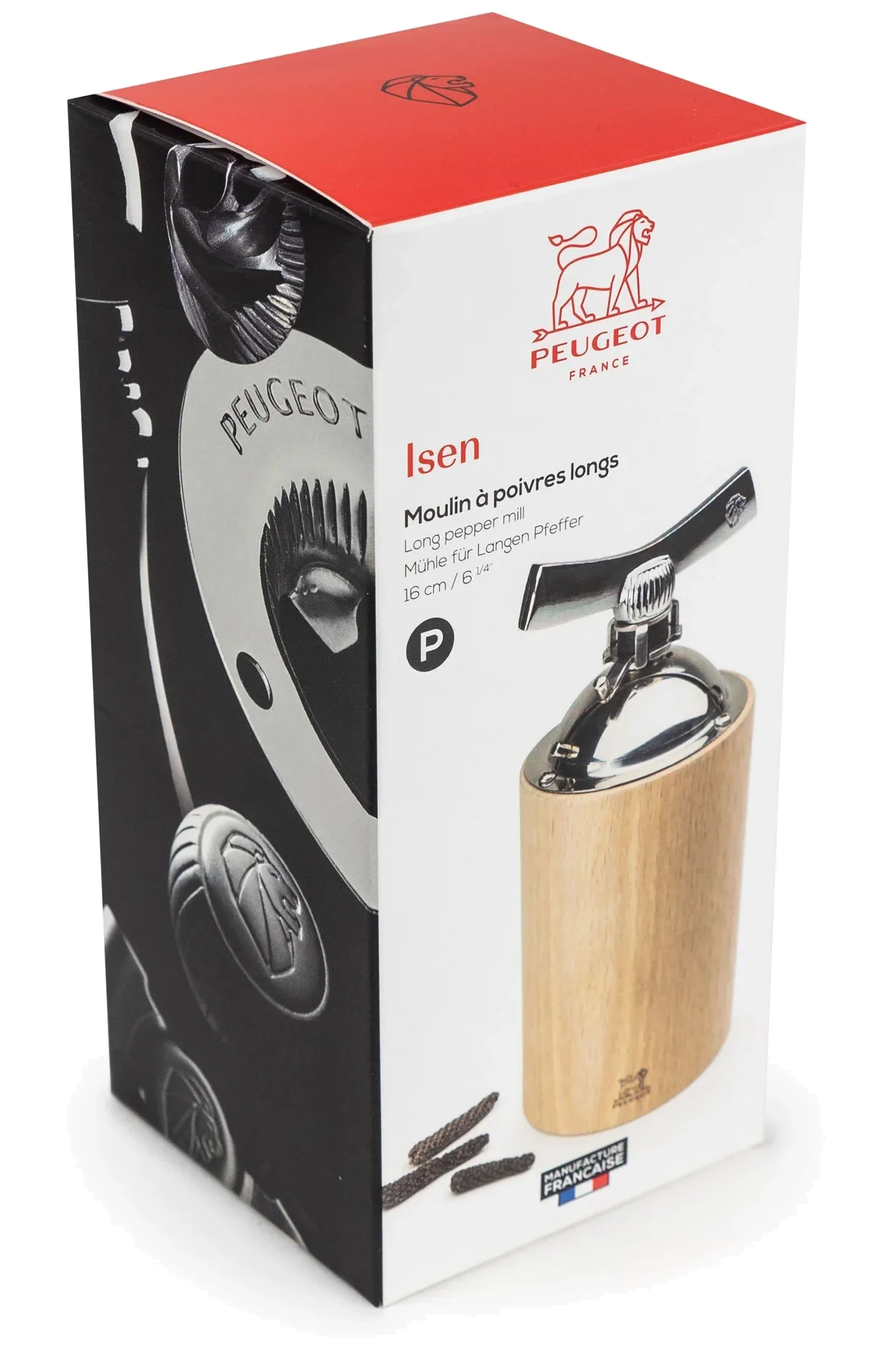 ISEN Młynek do długiego pieprzu i przypraw 16 cm naturalny / PEUGEOT