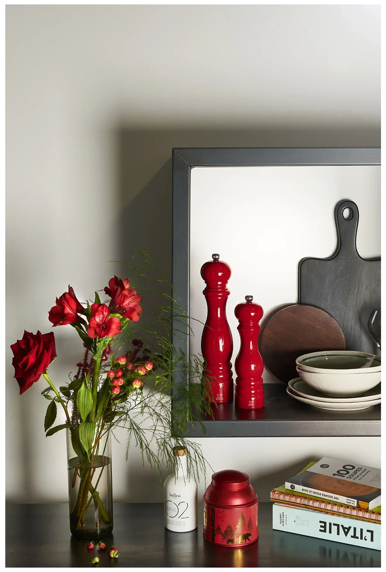 PARIS Młynek do pieprzu 22 cm Red Passion lacquer / PEUGEOT