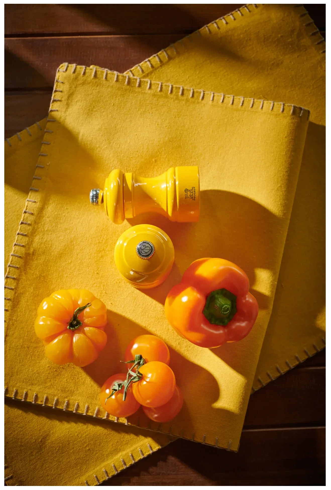 BISTRORAMA Młynek do pieprzu 10 cm Saffron Yellow / PEUGEOT 