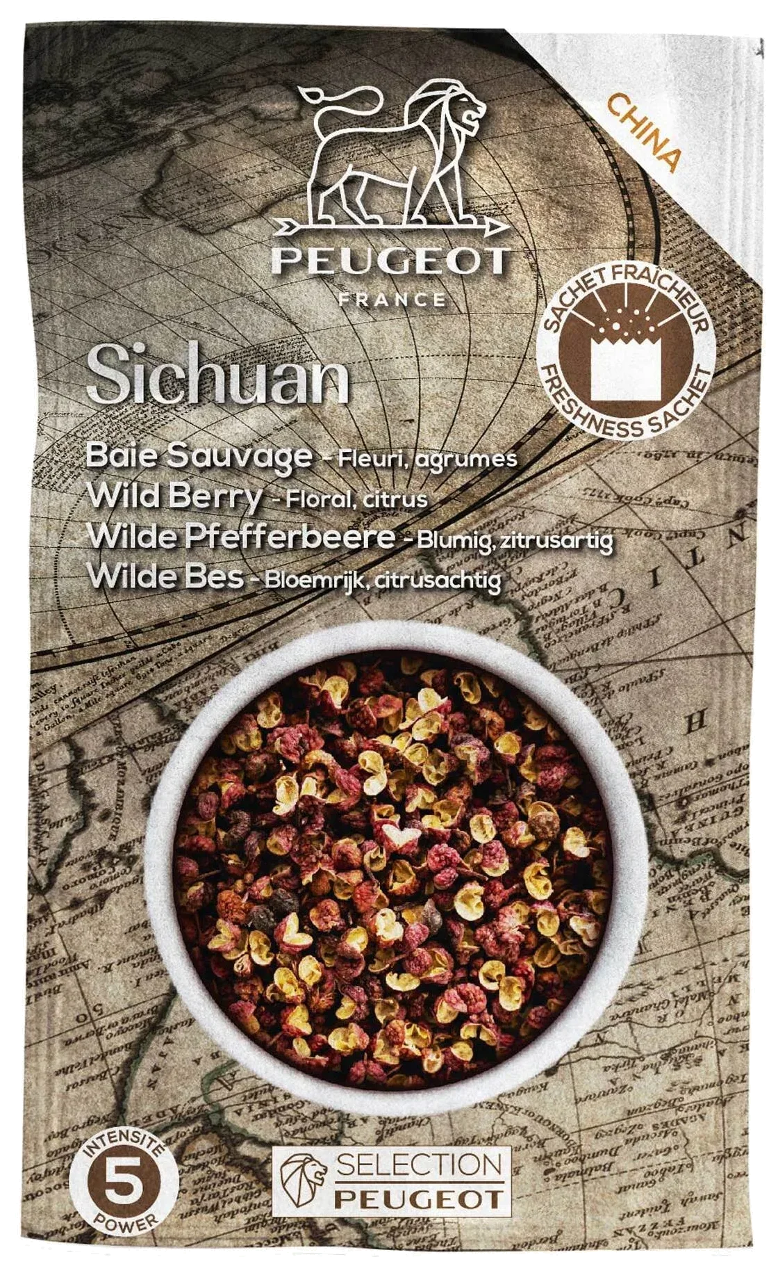 SICHUAN Pieprz czerwony Chiny 40 g / PEUGEOT