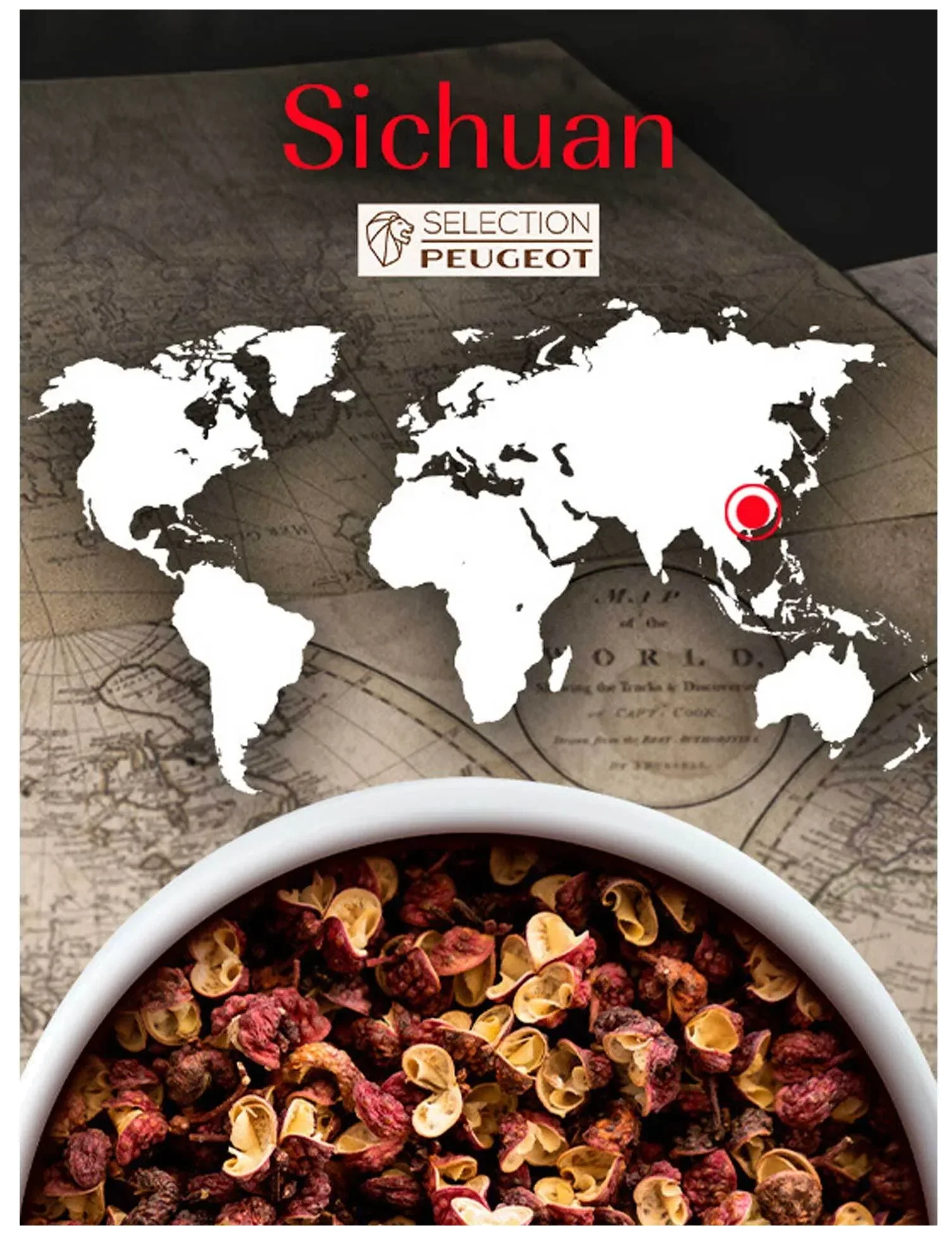 SICHUAN Pieprz czerwony Chiny 40 g / PEUGEOT