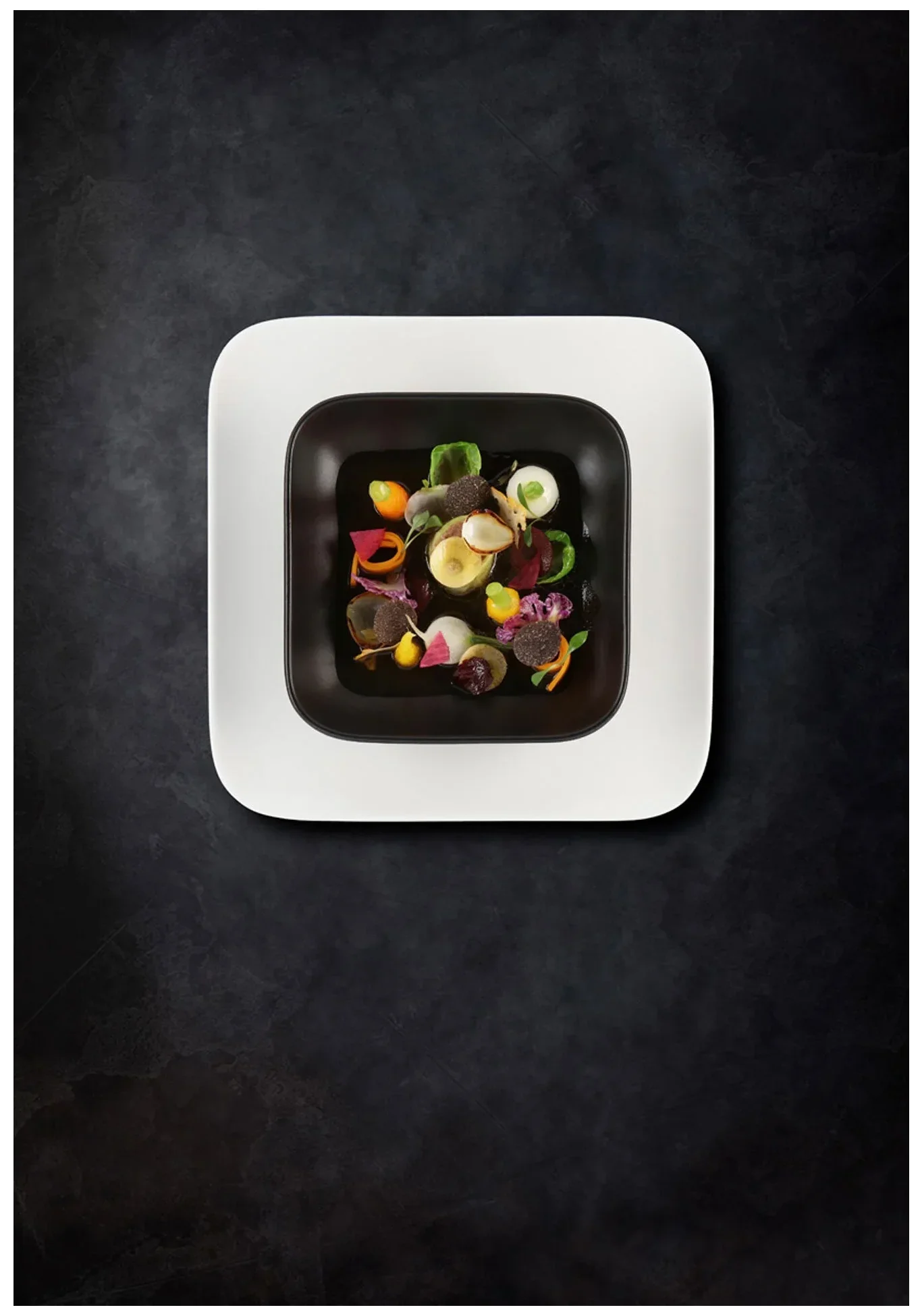 AUREA Talerz kwadratowy 24 cm / RAK PORCELAIN