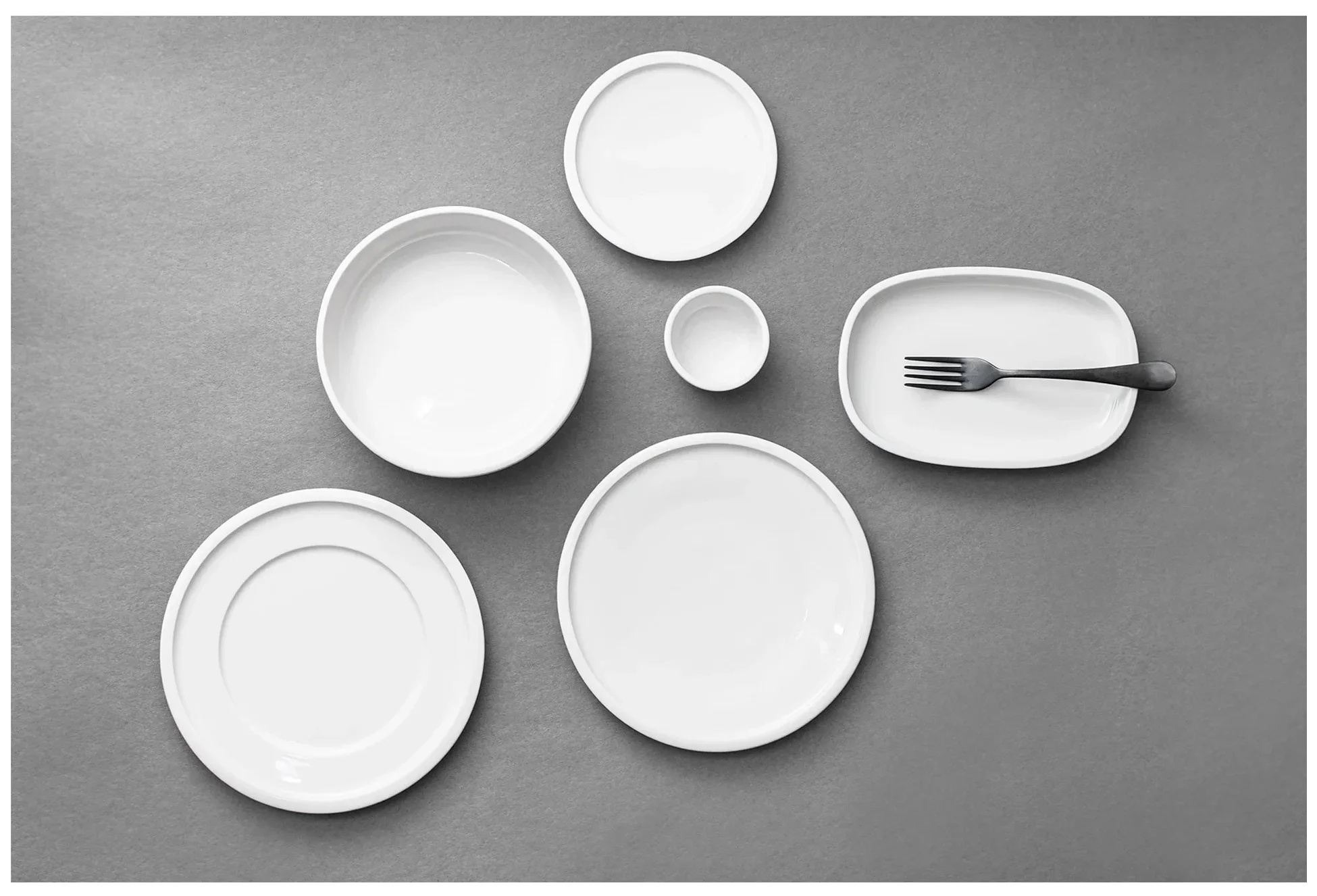EASE RAKSTONE Talerz płaski 32 cm biały / RAK PORCELAIN
