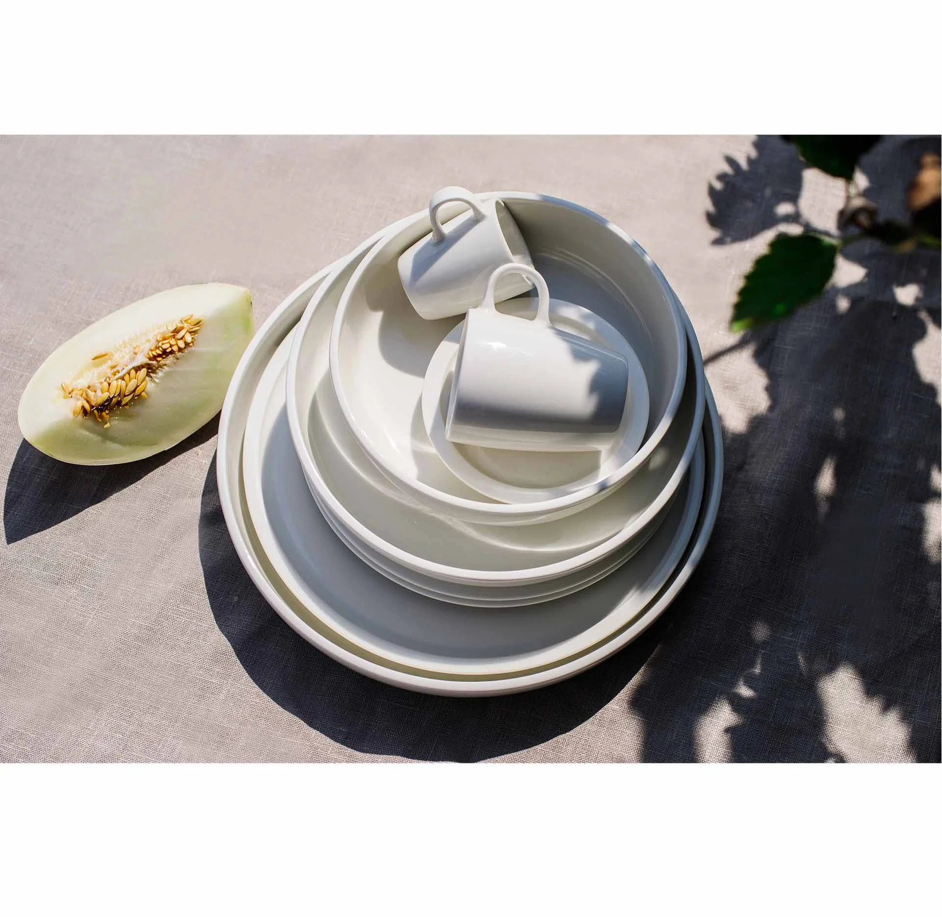 EASE RAKSTONE Talerz płaski 32 cm biały / RAK PORCELAIN