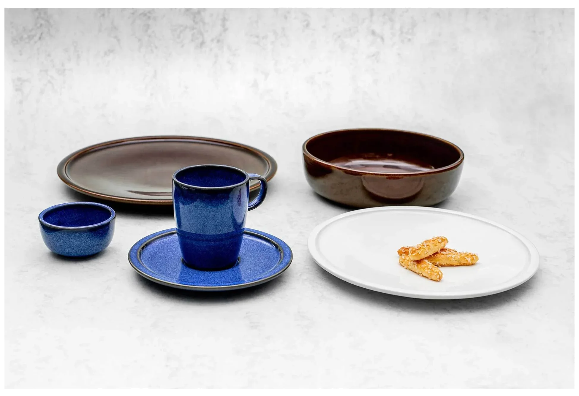 EASE RAKSTONE Spodek 16,3 cm kobaltowy / RAK PORCELAIN