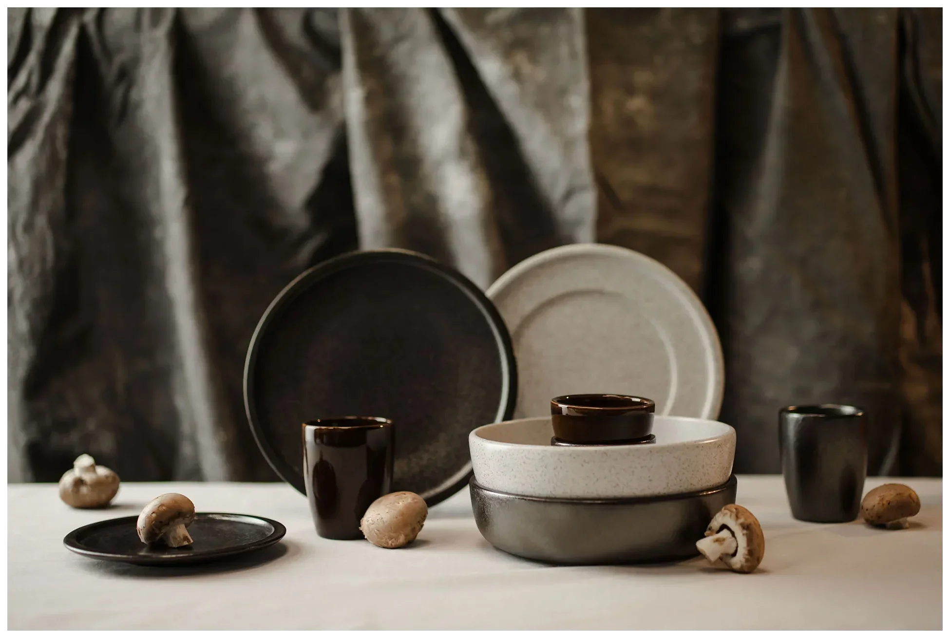 EASE RAKSTONE Talerz płaski 24 cm silgranitowy / RAK PORCELAIN