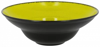 FIRE Talerz głęboki, okrągły 26 cm zielony / RAK PORCELAIN