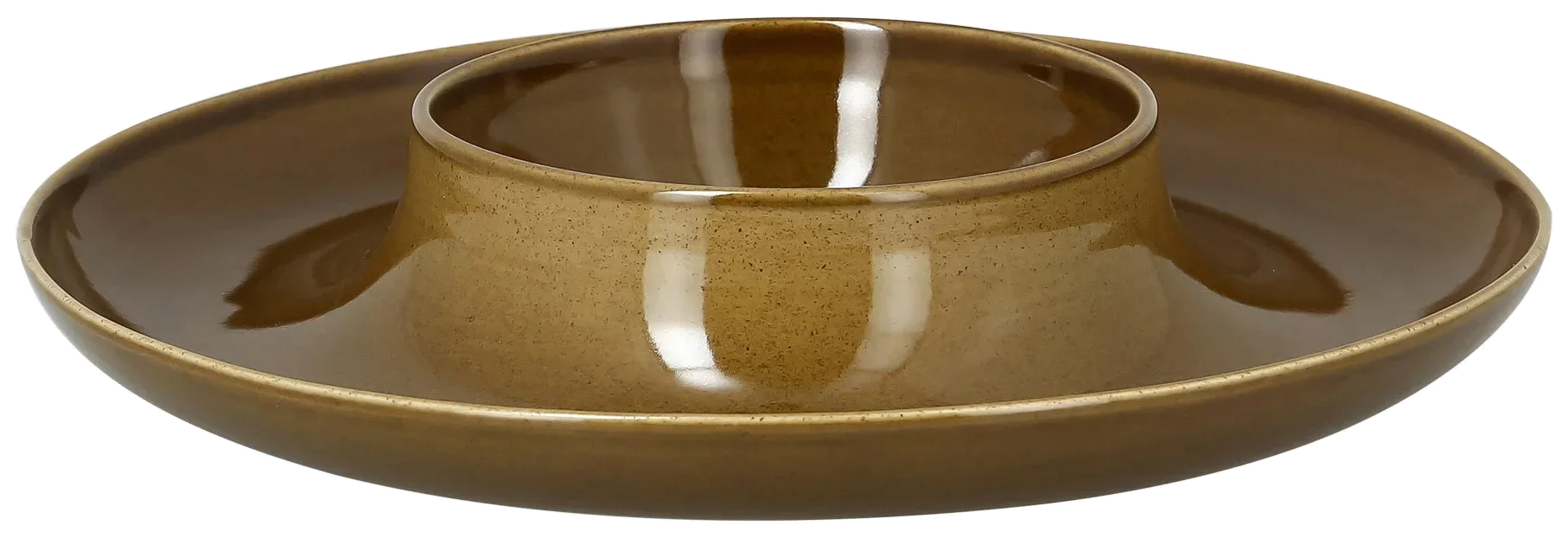 SUGGESTIONS Talerz okrągły 29,5 cm, brązowy Ashore / RAK PORCELAIN