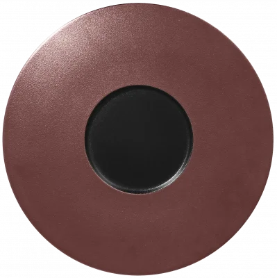 METALFUSION Talerz płaski gourmet brązowy 29 cm / RAK PORCELAIN