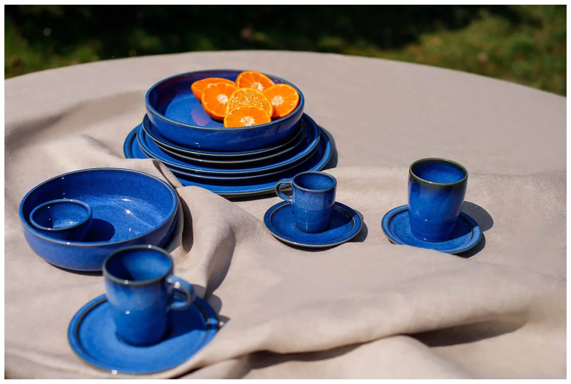 EASE RAKSTONE Talerz głęboki 24 cm kobaltowy / RAK PORCELAIN
