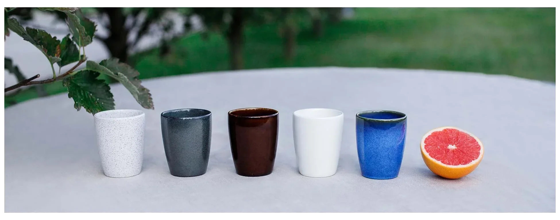EASE RAKSTONE Kubek bez uchwytu 230 ml bursztynowy / RAK PORCELAIN