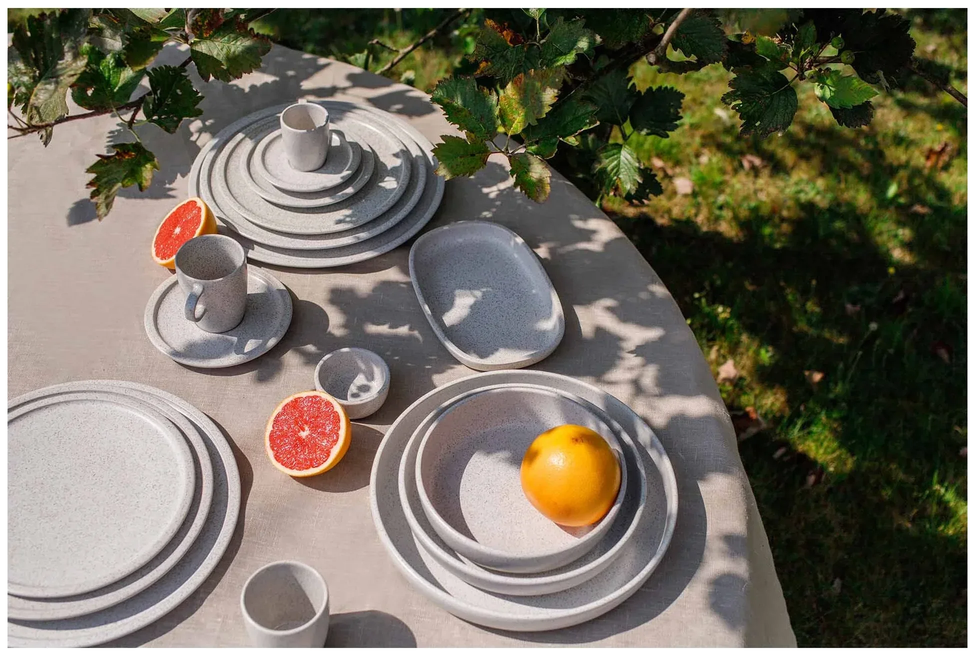 EASE RAKSTONE Talerz płaski 32 cm silgranitowy / RAK PORCELAIN