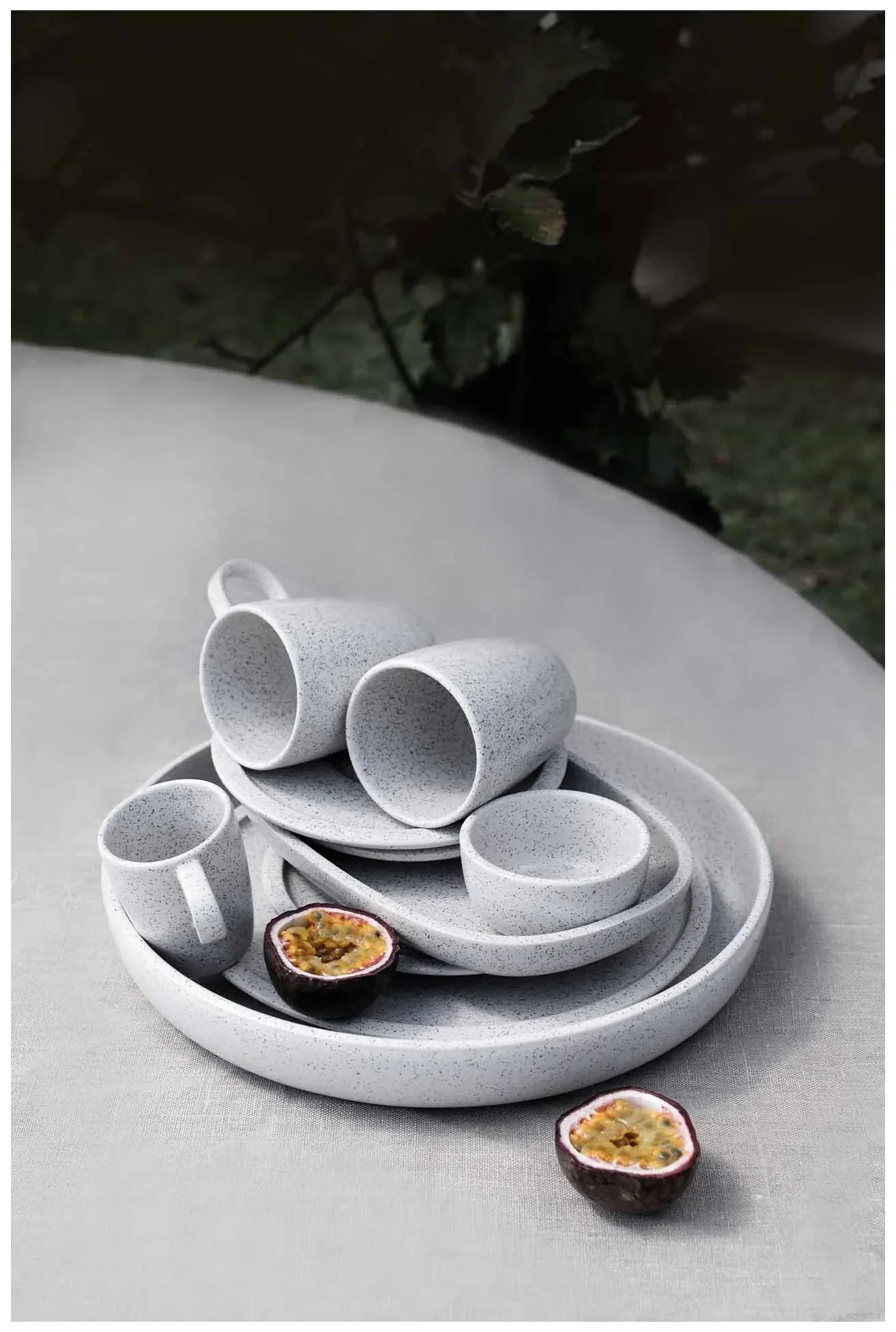 EASE RAKSTONE Talerz płaski 32 cm silgranitowy / RAK PORCELAIN