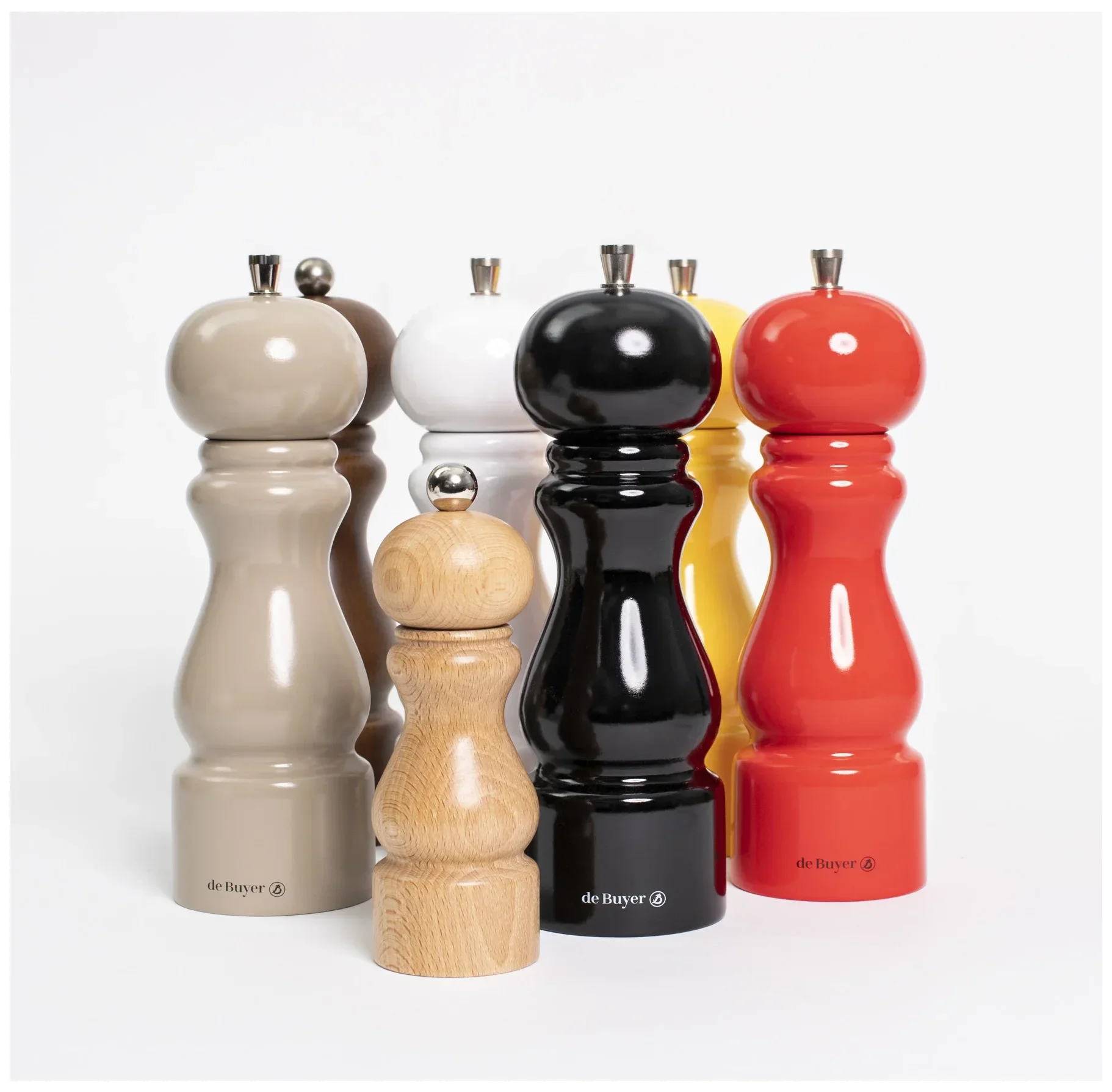 RUMBA Młynek do pieprzu 20 cm żółty lakierowany / DE BUYER