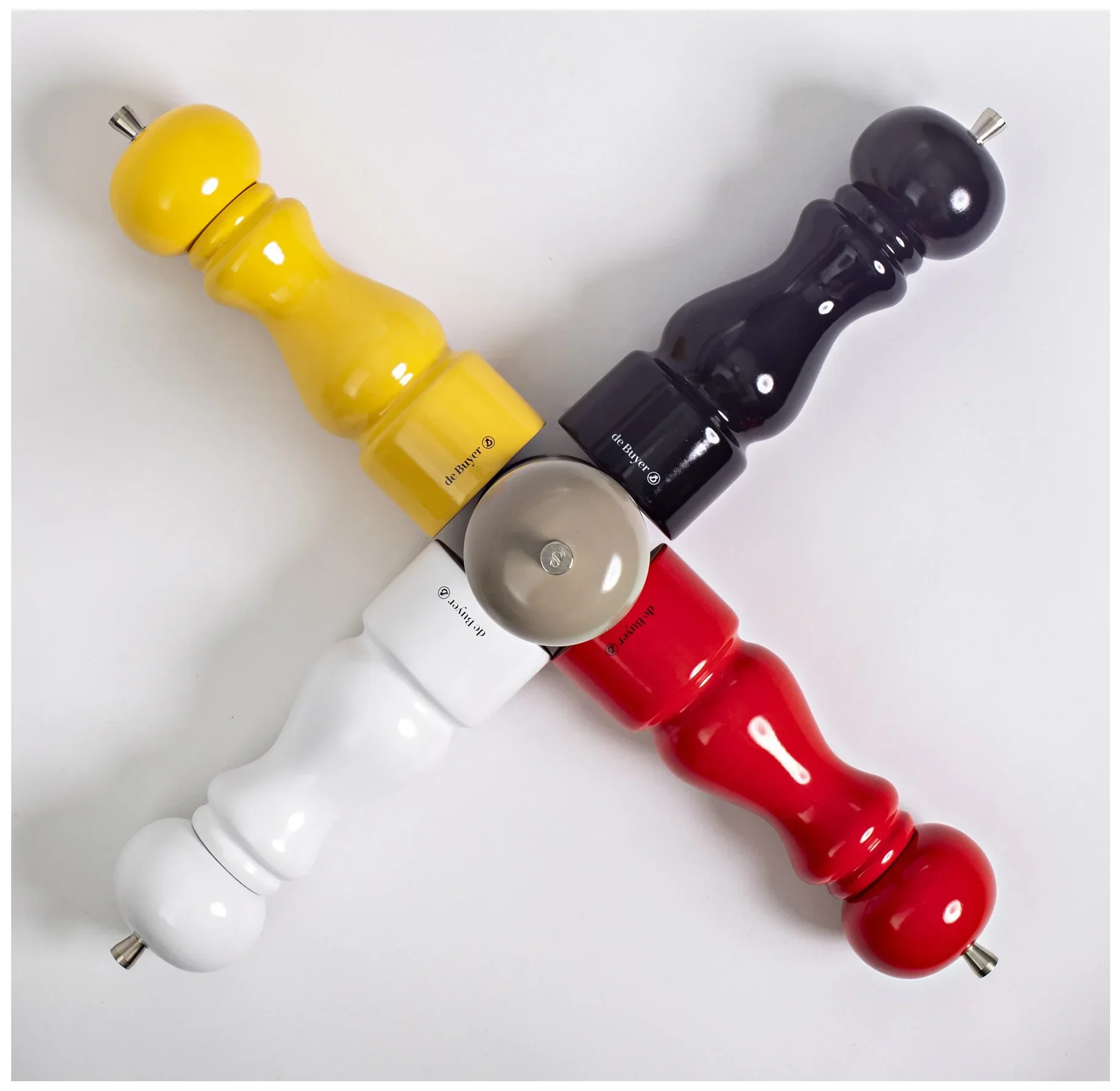 RUMBA Młynek do pieprzu 20 cm żółty lakierowany / DE BUYER
