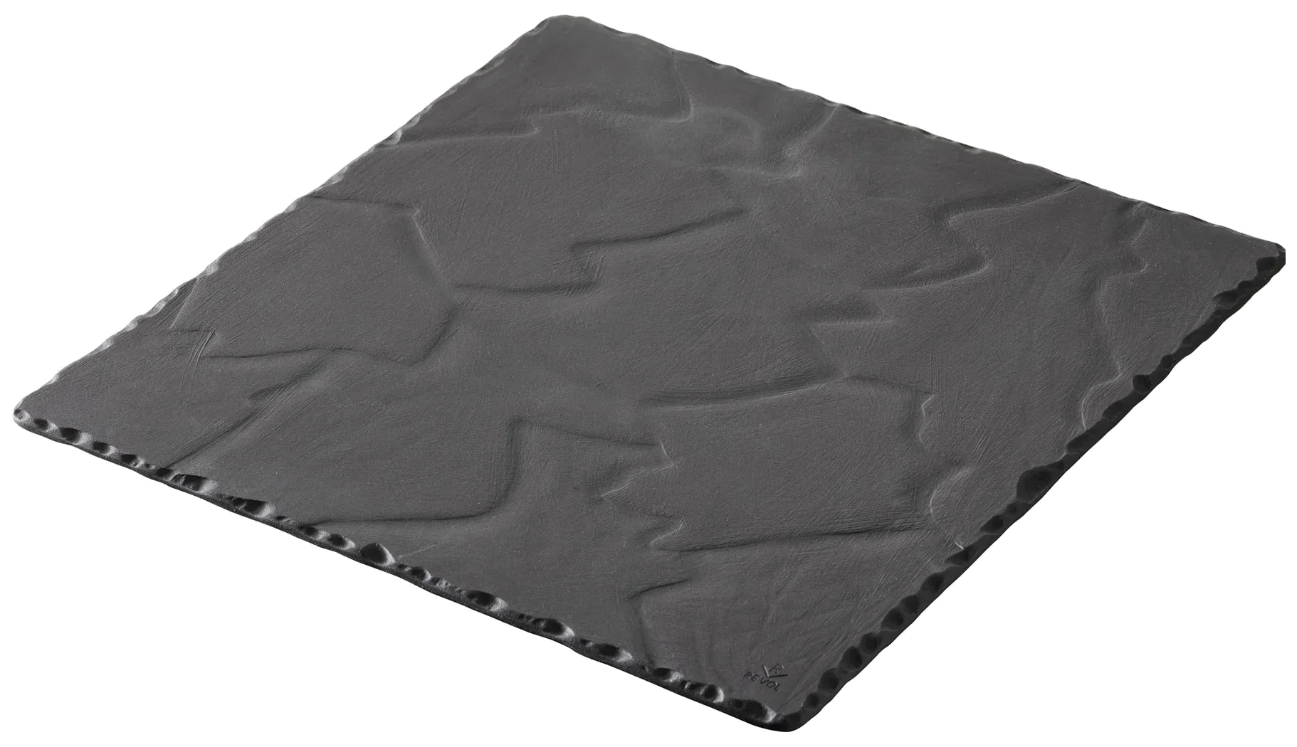 BASALT Talerz  kwadratowy 20 x 20 cm czarny / REVOL