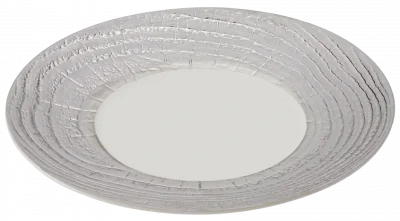 ARBORESCENCE Talerz płaski 31 cm srebrny / REVOL
